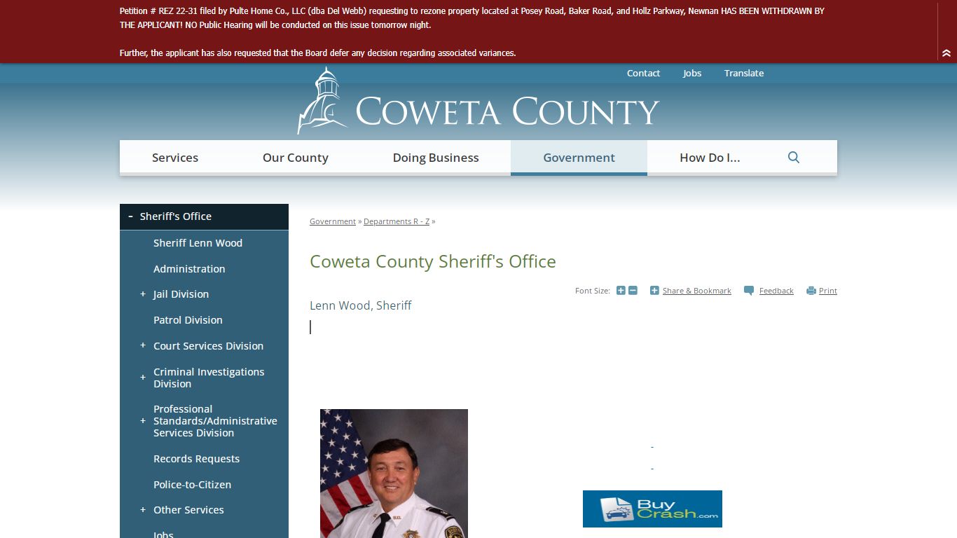 Coweta County Sheriff's Office | Coweta County, GA Website